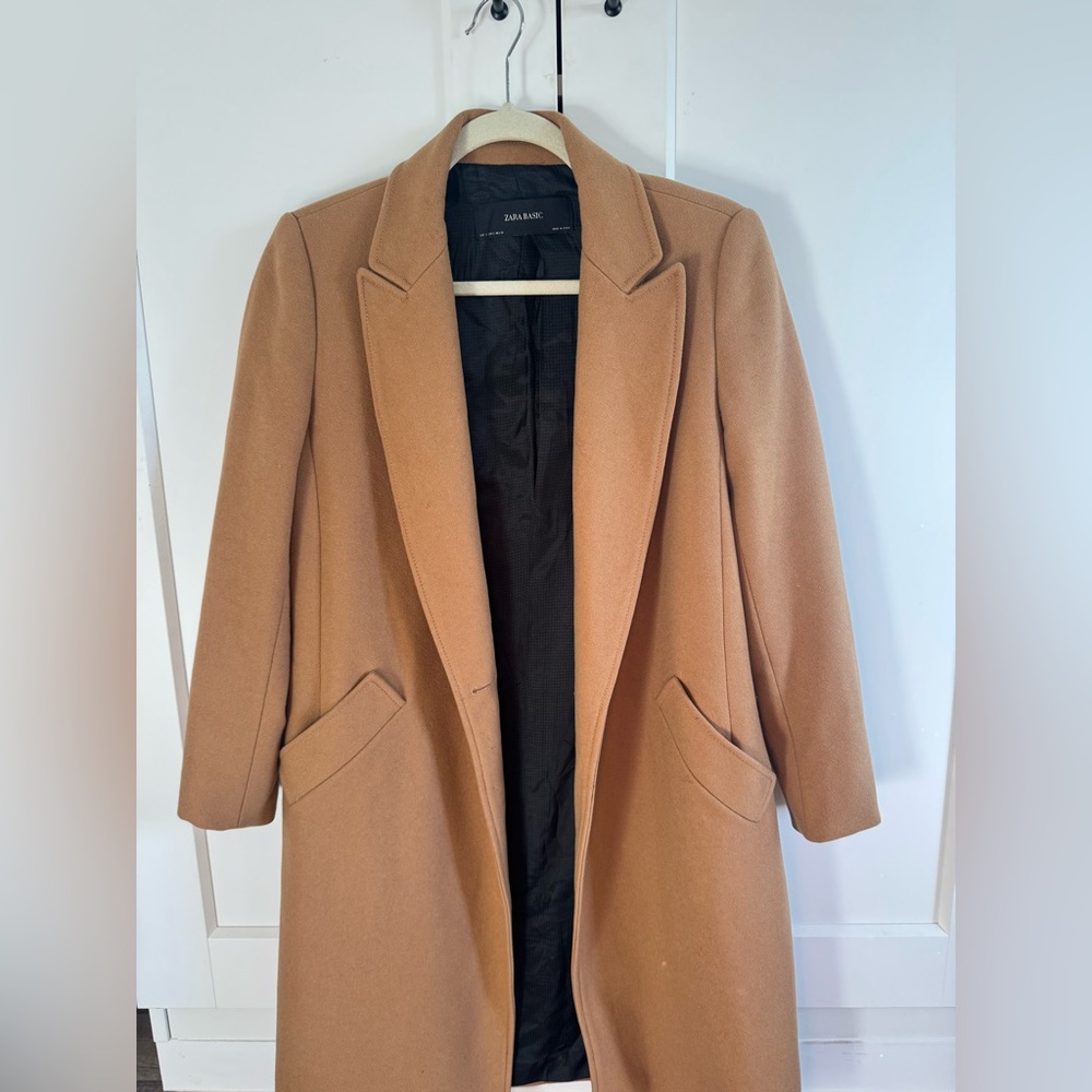 Zara Camel Women's Trench Coat